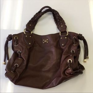 Michael Kors brown leather satchel